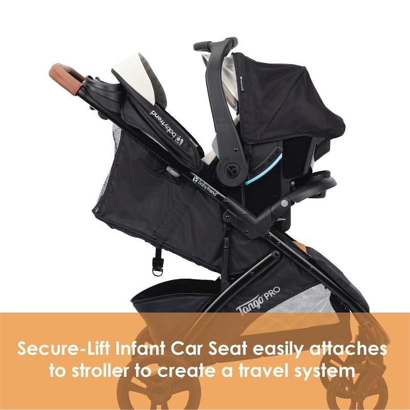 Baby Trend Tango Pro Stroller Travel System with Secure - Lift Infant Car Seat (Dash Tan) - Kidsy