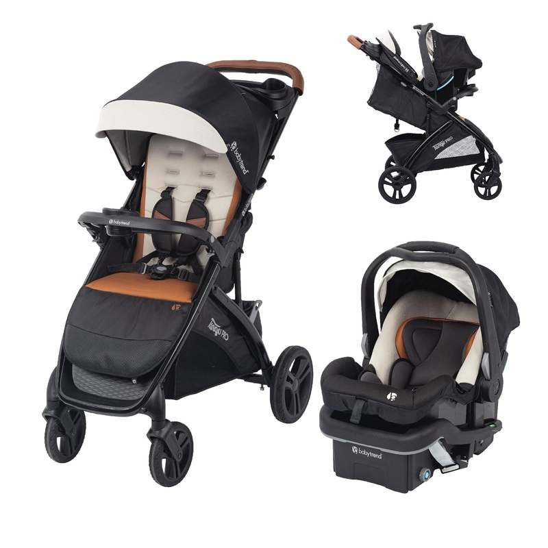 Baby Trend Tango Pro Stroller Travel System with Secure - Lift Infant Car Seat (Dash Tan) - Kidsy