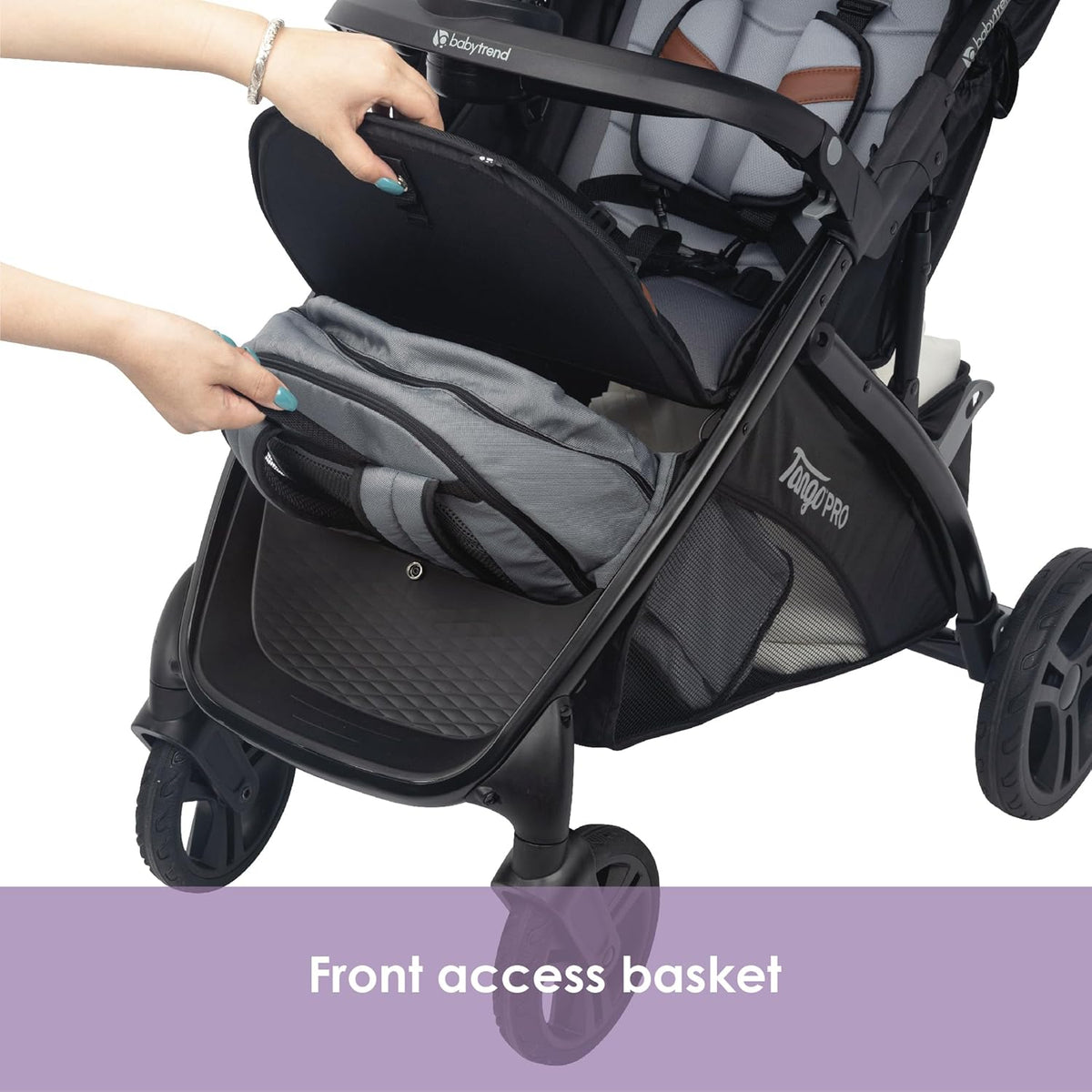 Baby Trend Tango PRO Travel System with Secure-Lift Infant Car Seat (Dash Black) - Kidsy