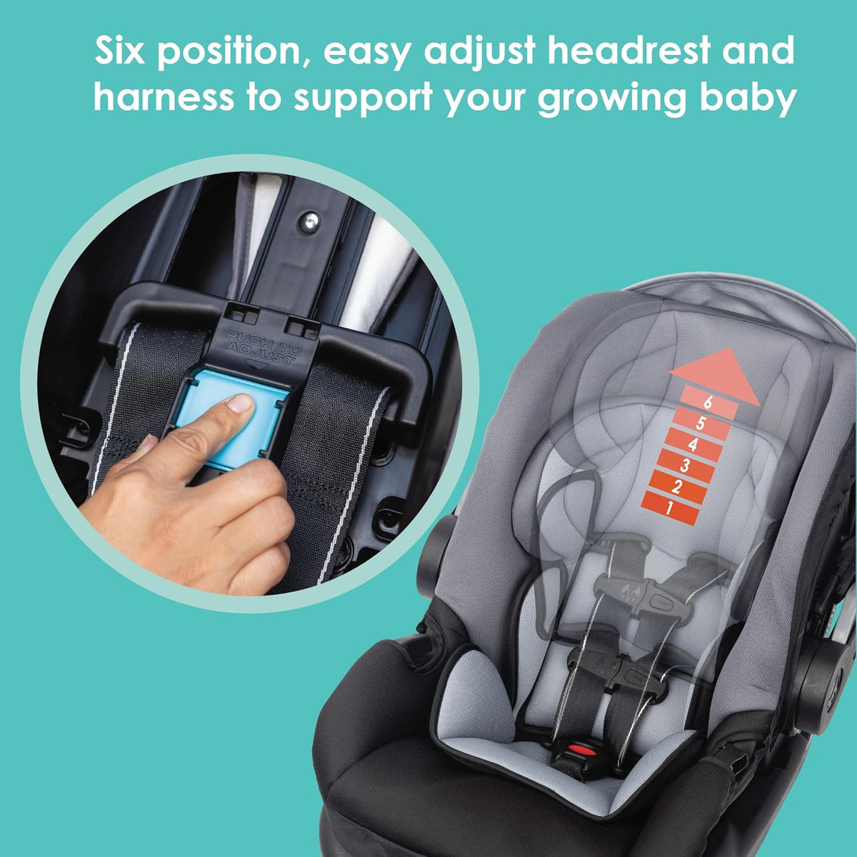 Baby Trend Tango PRO Travel System with Secure-Lift Infant Car Seat (Dash Black) - Kidsy