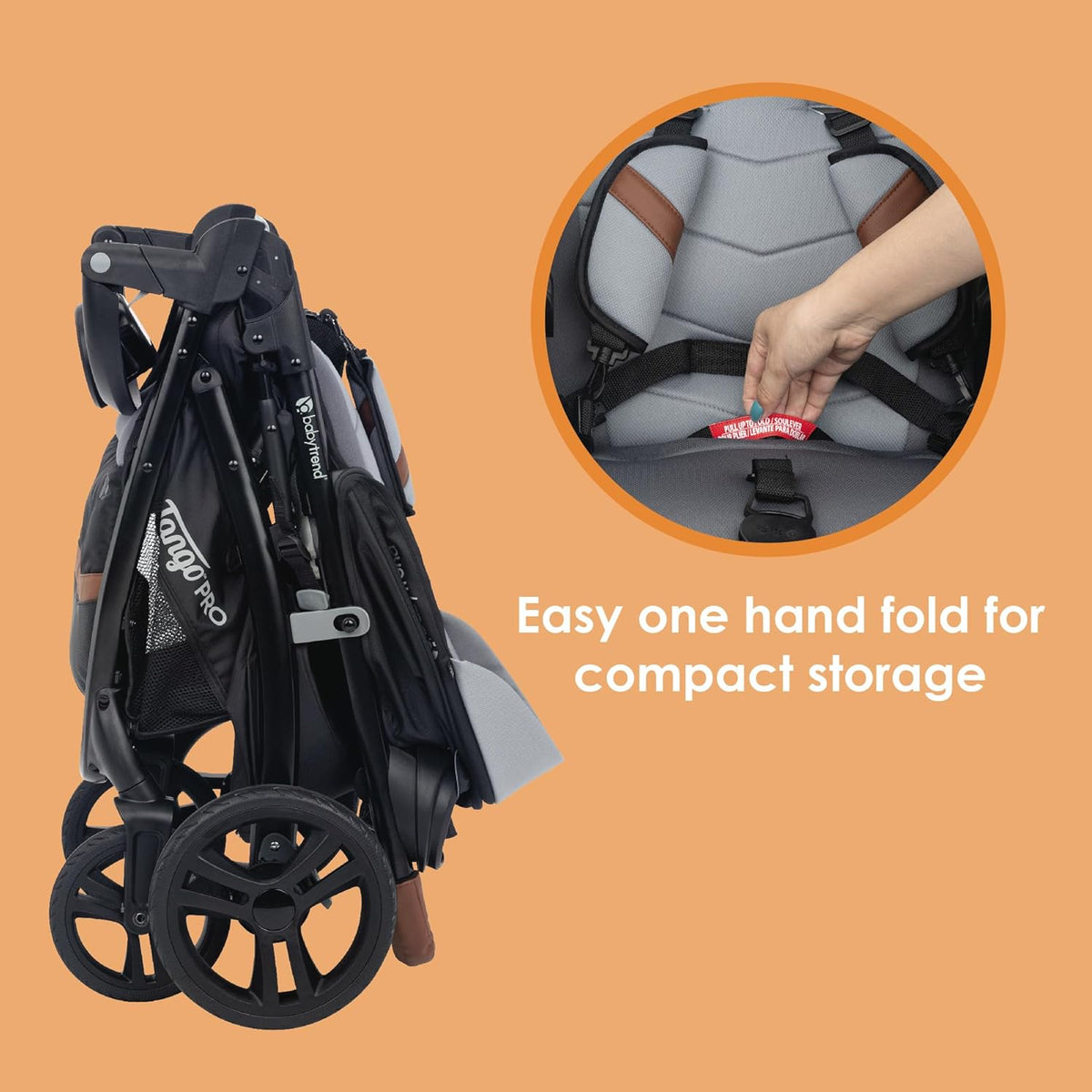 Baby Trend Tango PRO Travel System with Secure-Lift Infant Car Seat (Dash Black) - Kidsy