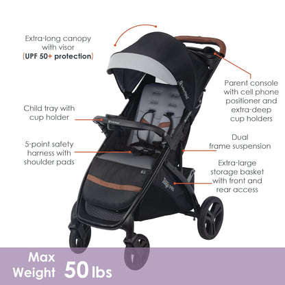 Baby Trend Tango PRO Travel System with Secure-Lift Infant Car Seat (Dash Black) - Kidsy