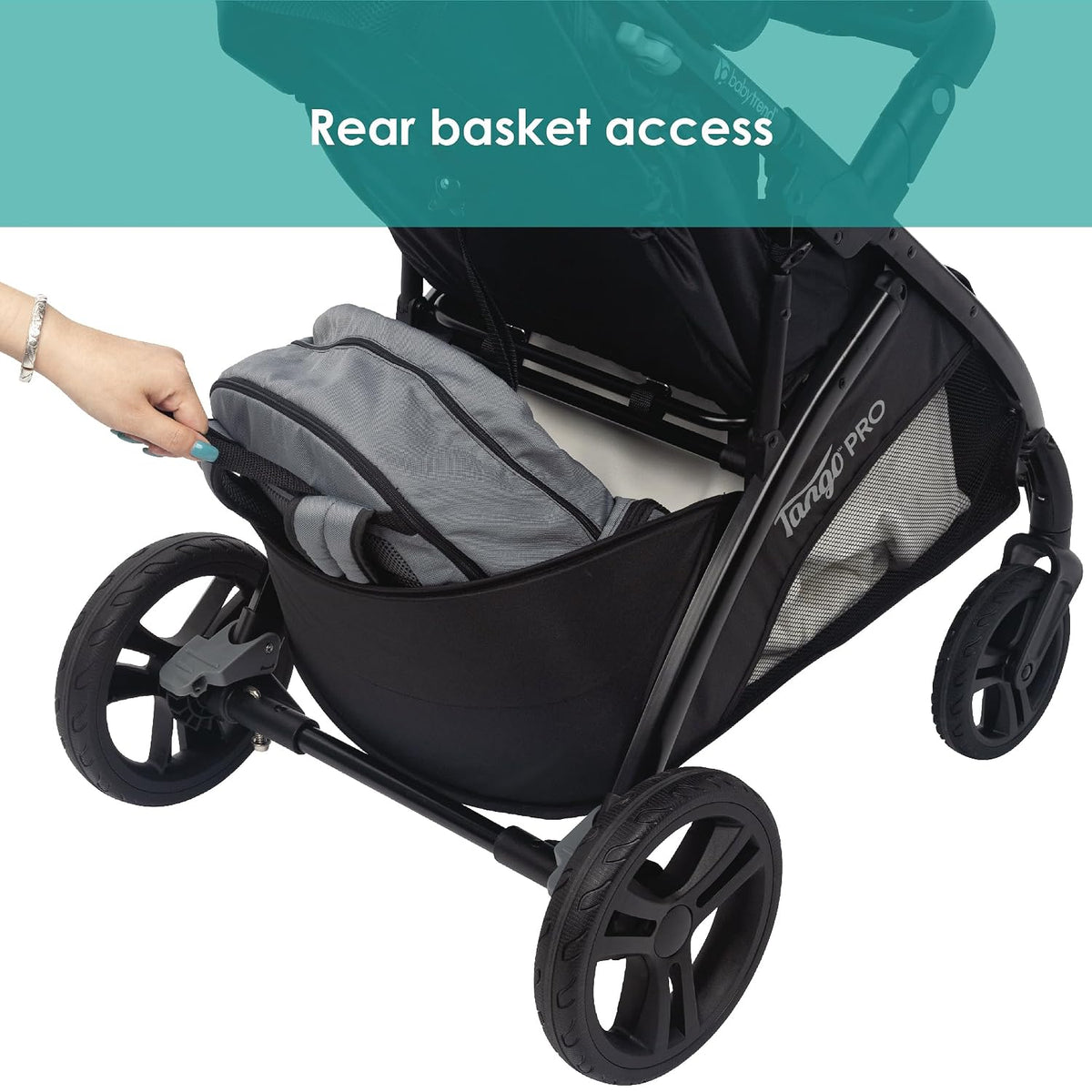 Baby Trend Tango PRO Travel System with Secure-Lift Infant Car Seat (Dash Black) - Kidsy
