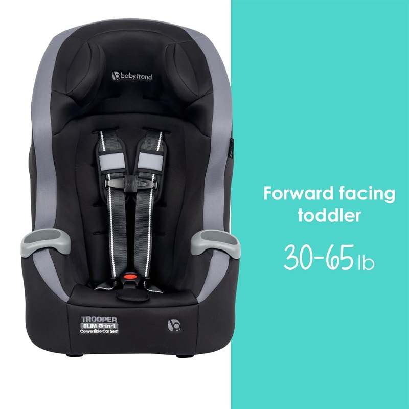Baby Trend Trooper Slim 3 - in - 1 Convertible Car Seat (Dash Black) - Kidsy
