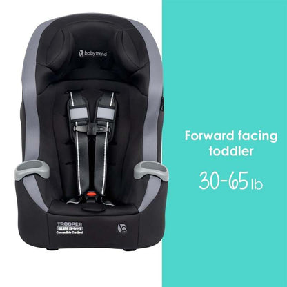 Baby Trend Trooper Slim 3 - in - 1 Convertible Car Seat (Dash Black) - Kidsy