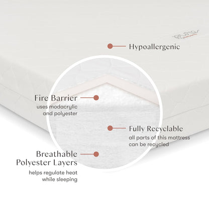 Babyletto Pure Core 4" Midi Crib Mattress Hybrid Waterproof Cover - Kidsy