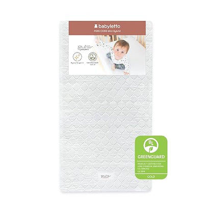 Babyletto Pure Core Mini Crib Mattress with Hybrid Waterproof Cover - Kidsy