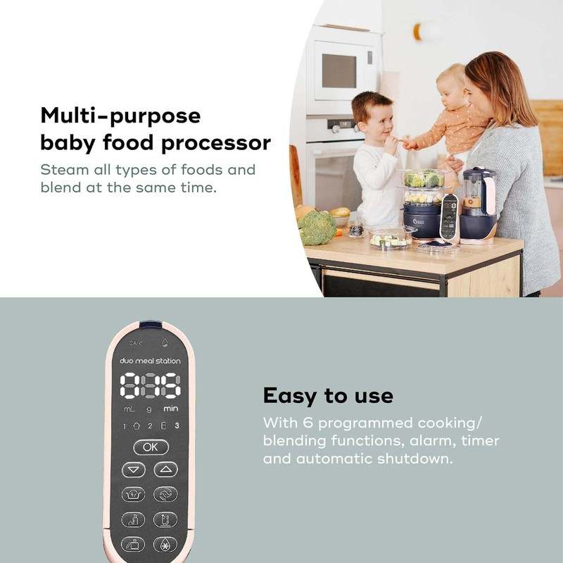 Babymoov Duo Meal Station XL (blue - copper) - Kidsy