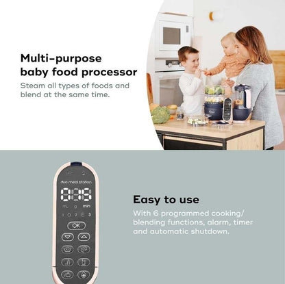 Babymoov Duo Meal Station XL (blue - copper) - Kidsy