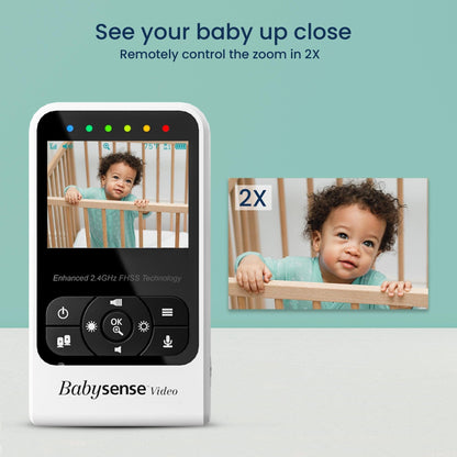 Babysense 7 Safe Sleep & Compact Video Monitor Bundle