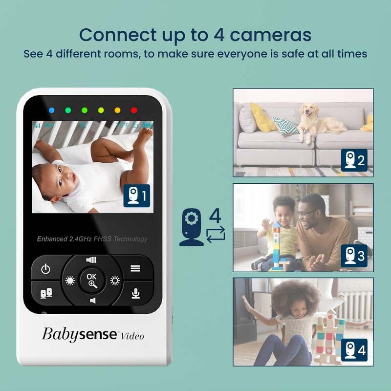 Babysense 7 Safe Sleep & Compact Video Monitor Bundle - Kidsy