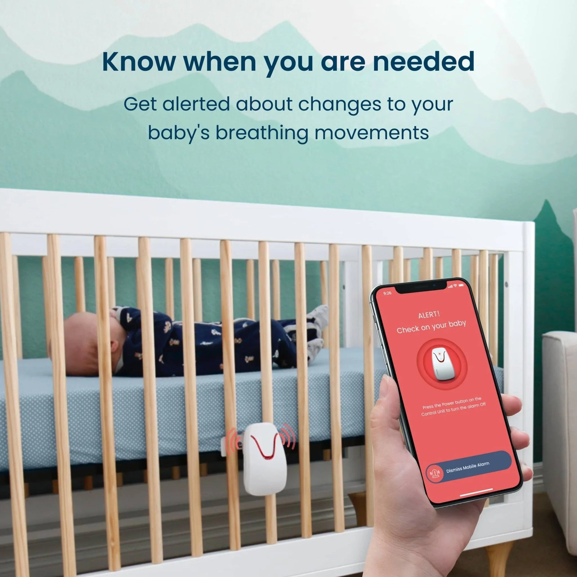 Babysense Connect Sleep Monitor: Baby Breathing Motion with Sleep Analytics - Kidsy