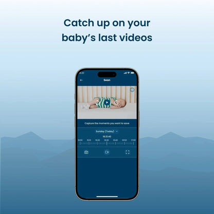 Babysense Safe Sleep Smart Nursery: Video Baby Monitor, Breathing Motion with Safety Alerts, Night Light & Sound Machine - Kidsy