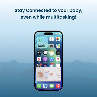 Babysense Safe Sleep Smart Nursery: Video Baby Monitor, Breathing Motion with Safety Alerts, Night Light & Sound Machine - Kidsy