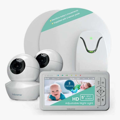 Babysense True Sleep: Video Baby Monitor with Breathing Motion Sleep Monitor, 1 or 2 Cameras - Kidsy