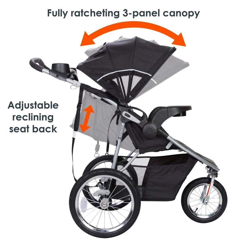 BabyTrend Pathway 35 Jogger Travel System (Optic Grey) - Kidsy