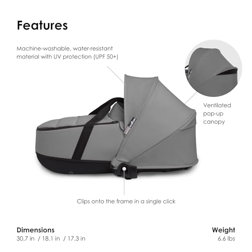 Babyzen YOYO 0+ Bassinet (Grey) - Kidsy