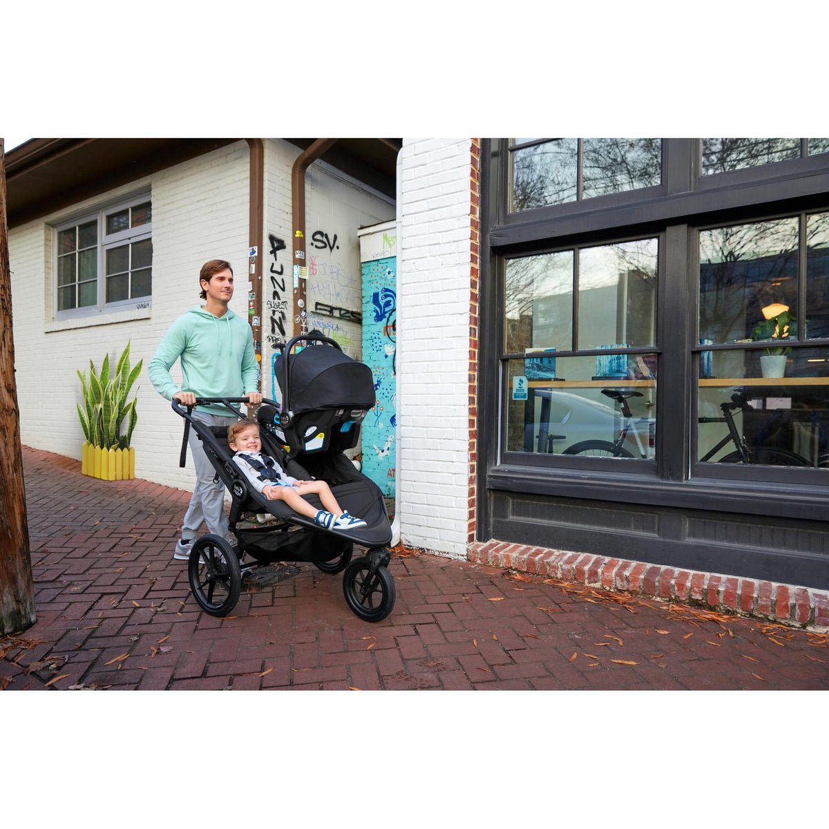 Baby Jogger/Graco Car Seat Adapters for Summit X3 Double Jogging Stroller (Black)