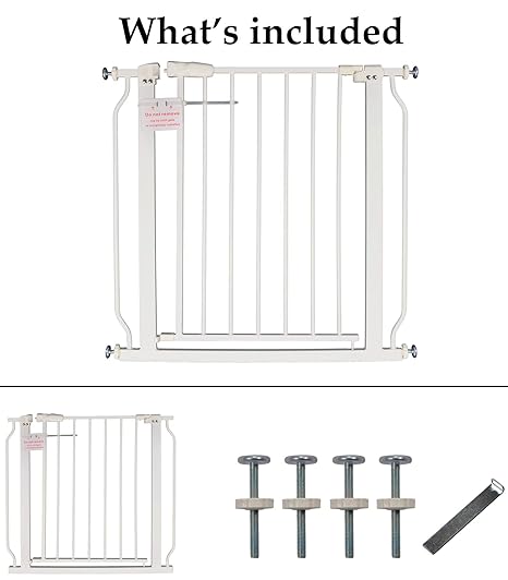 BalanceFrom Easy Walk - Thru Safety Gate 30" (White) - Kidsy