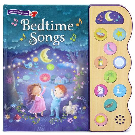 Bedtime Songs Interactive Sound Board Book (11 Buttons) - Kidsy