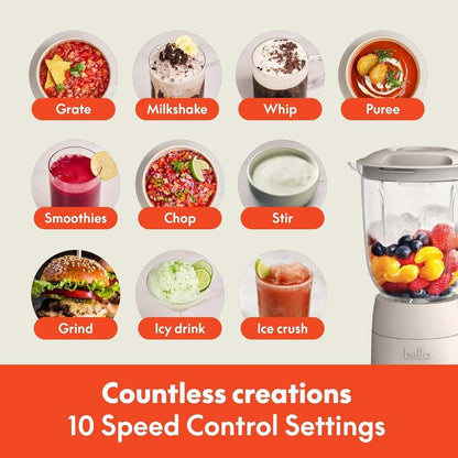 BELLA Flip & Store Blender 48 oz (Oatmilk) - Kidsy