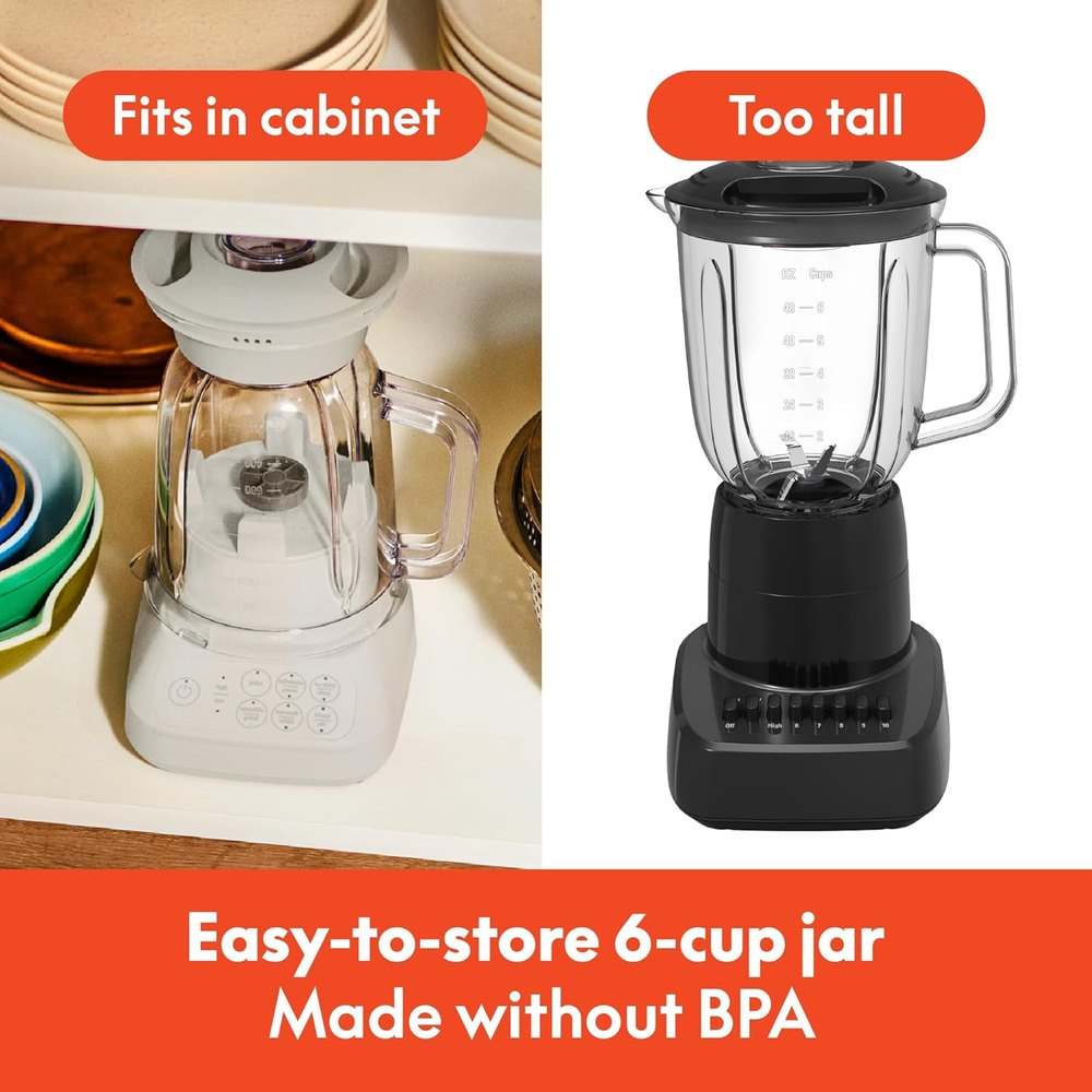 BELLA Flip & Store Blender 48 oz (Oatmilk) - Kidsy