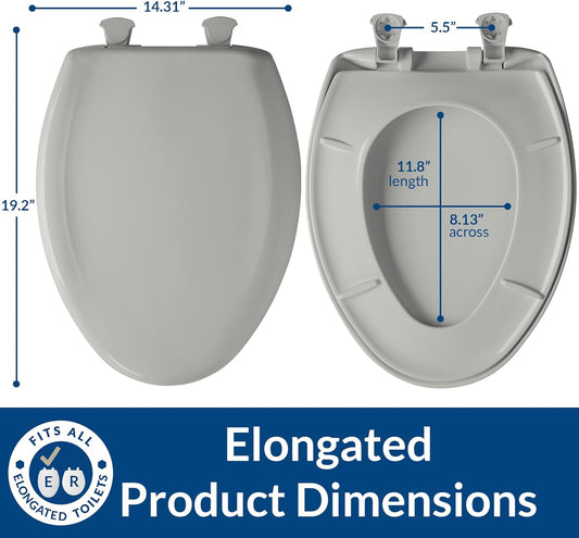 Bemis Classic Colors Slow Close Toilet Seat (Elongated, Black) - Kidsy