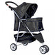 BestPet 3 - Wheel Foldable Pet Stroller (Black) - Kidsy
