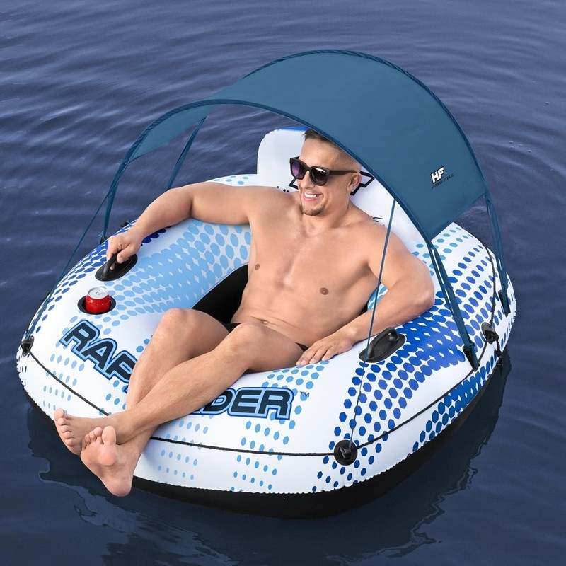 Bestway Hydro Force Rapid Rider Canopy Tube 54" Inflatable Float - Kidsy