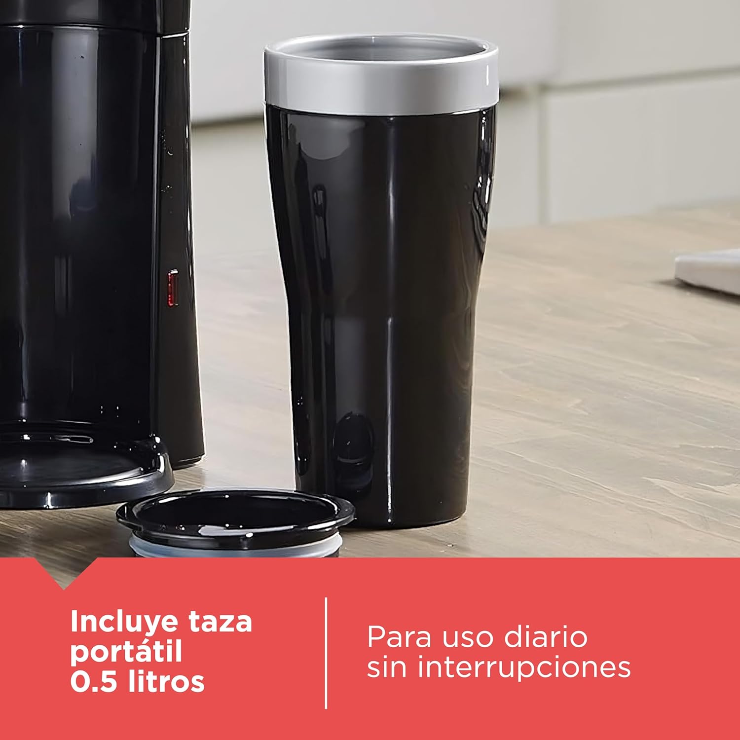 Black & Decker Single - Serve Coffee Maker with Thermal Mug (Black) - Kidsy