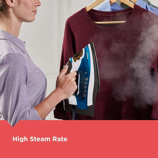 BLACK+DECKER ICR19XS One Step Steam Iron (Blue) - Kidsy