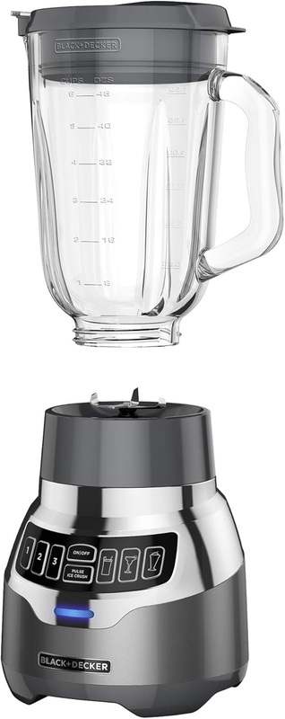 Black+Decker PowerCrush Digital Blender BL1300DG - P (Stainless Steel) - Kidsy