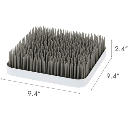 Boon Grass Plastic Drying Rack 9.75 x 9.88 x 3.0 inches (Gray) - Kidsy