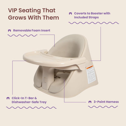 Boppy Proper Posture Baby Floor & Booster Seat (Oatmeal) - Kidsy