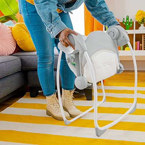 Bright Starts 6 - Speed Portable Baby Swing (Whimsical Wild) - Kidsy