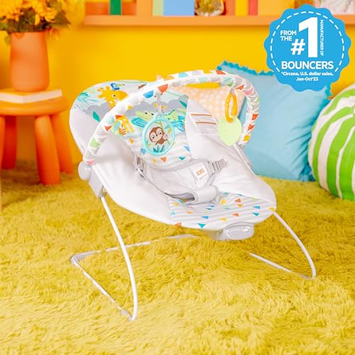 Bright Starts Baby Bouncer (Safari Fun) - Kidsy