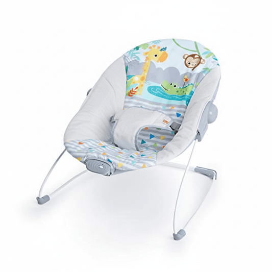 Bright Starts Baby Bouncer (Safari Fun) - Kidsy
