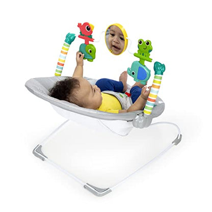 Bright Starts Baby Bouncer with Vibration & Toys (Playful Paradise) - Kidsy