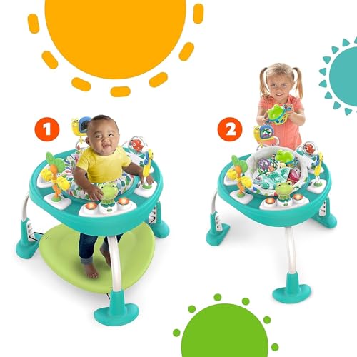 Bright Starts Bounce Bounce Baby 2 - in - 1 Activity Center Jumper & Table (Green) - Kidsy