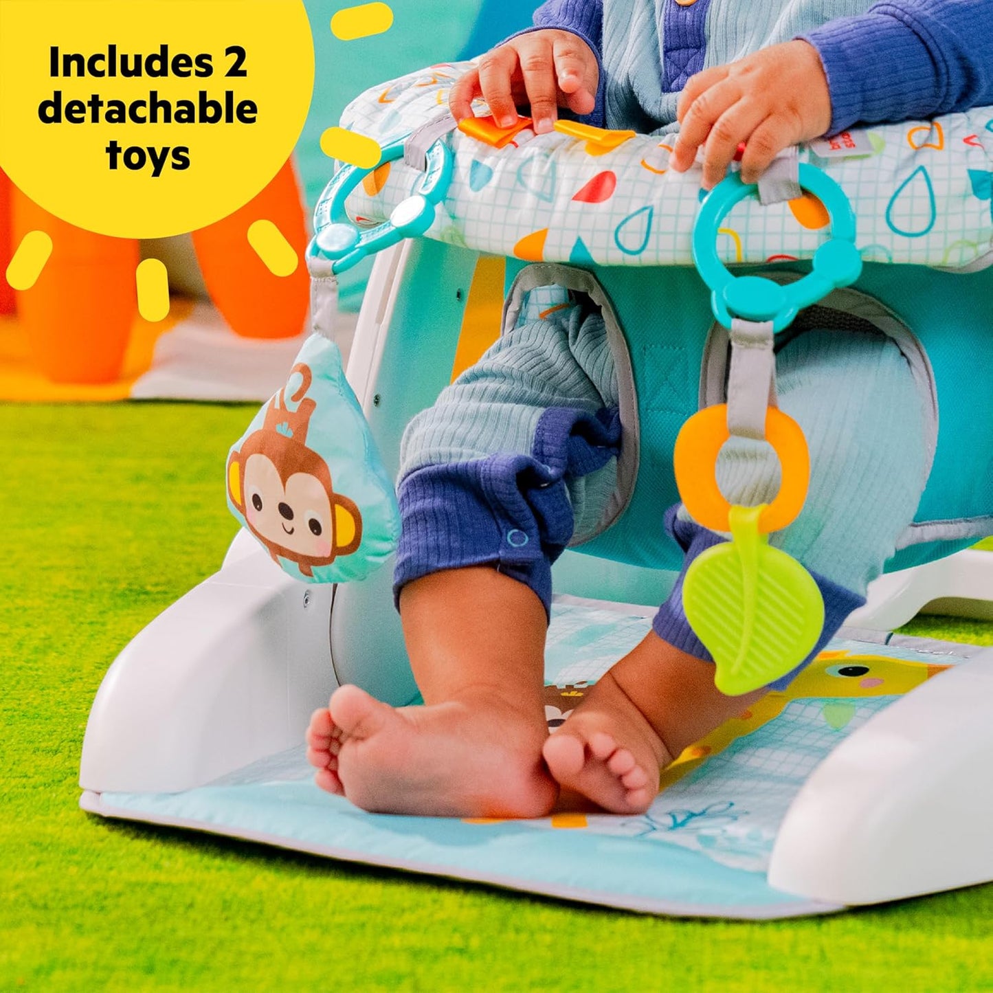 Bright Starts Bright Starts Learn - to - Sit 2 - Position Baby Floor Seat (Wild Wiggles) - Kidsy