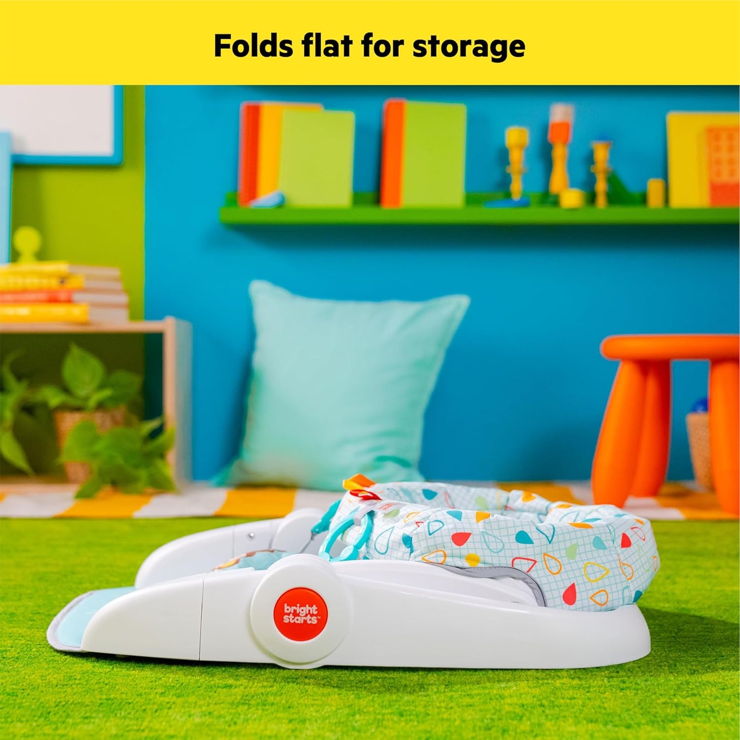 Bright Starts Bright Starts Learn - to - Sit 2 - Position Baby Floor Seat (Wild Wiggles) - Kidsy