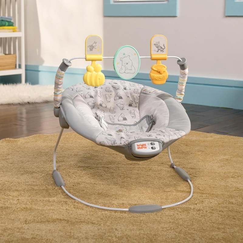 Bright Starts Disney Baby Winnie The Pooh Classic Pals Vibrating Baby Bouncer Seat - Kidsy