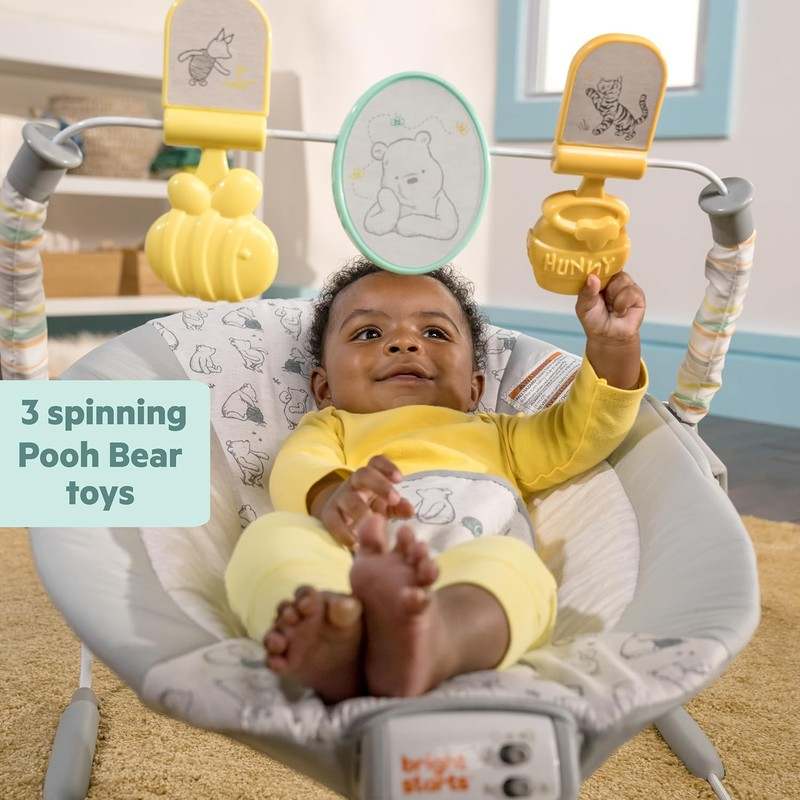 Bright Starts Disney Baby Winnie The Pooh Classic Pals Vibrating Baby Bouncer Seat - Kidsy