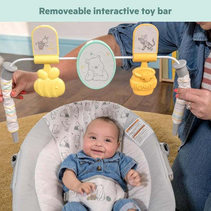 Bright Starts Disney Baby Winnie The Pooh Classic Pals Vibrating Baby Bouncer Seat - Kidsy