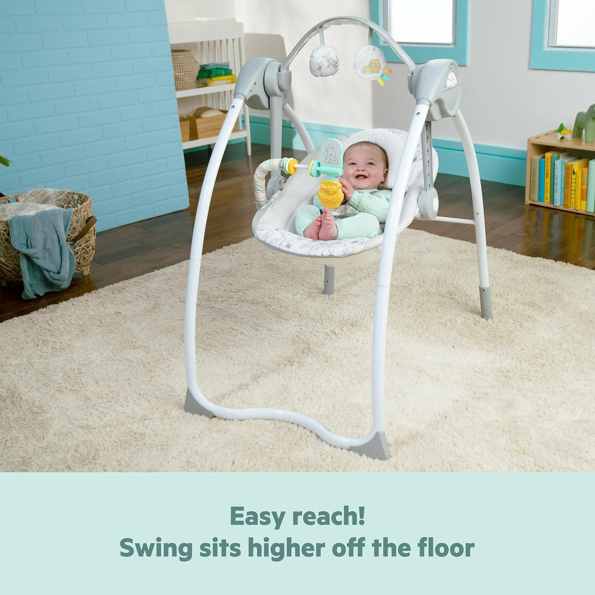 Bright Starts Disney Baby Winnie the Pooh Milestone Swing (Classic Pals) - Kidsy