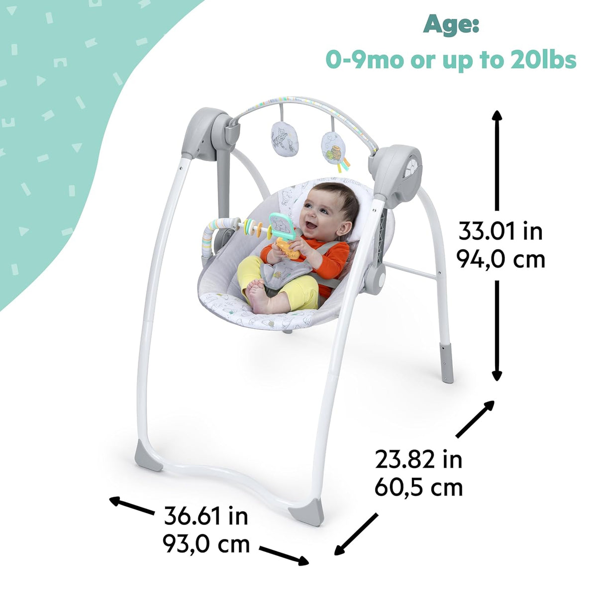Bright Starts Disney Baby Winnie the Pooh Milestone Swing (Classic Pals) - Kidsy