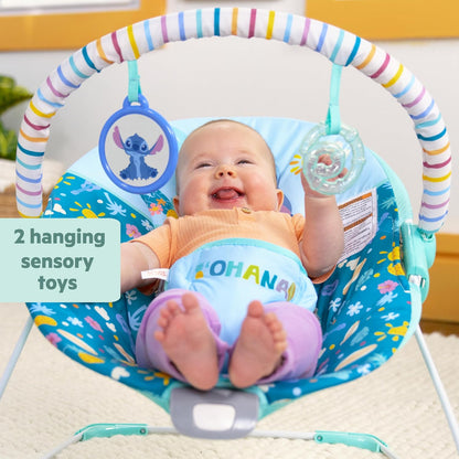 Bright Starts Disney Stitch Baby Bouncer with Vibrations (0–6 Months) - Kidsy
