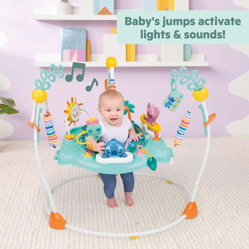 Bright Starts Disney Stitch Little Ohana Baby Activity Jumper - Kidsy