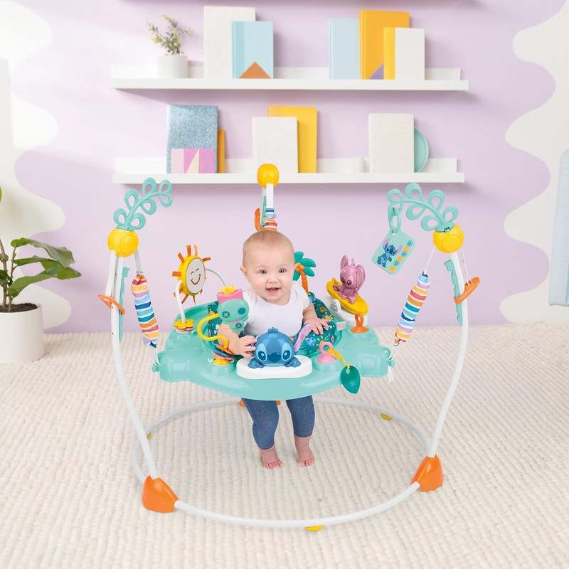 Bright Starts Disney Stitch Little Ohana Baby Activity Jumper - Kidsy