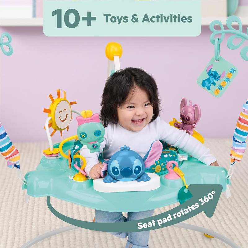 Bright Starts Disney Stitch Little Ohana Baby Activity Jumper - Kidsy